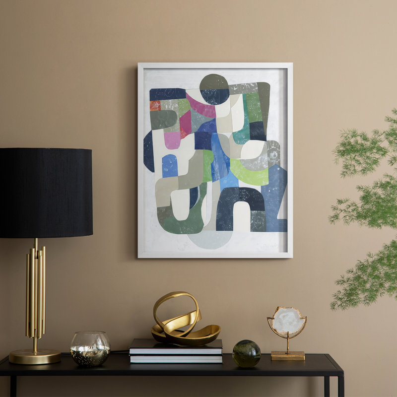 «Cucumber Slumber II», reproduction encadrée - bois massif, H 11 po x l 9 po, Blanc
