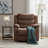 Brown Breathable Fabric, Modern And Comfortable Recliner