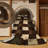 Machine Washable Checkered Black Area Rug-2094904669
