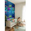 Papier peint tropical avec motif de poissons océaniques