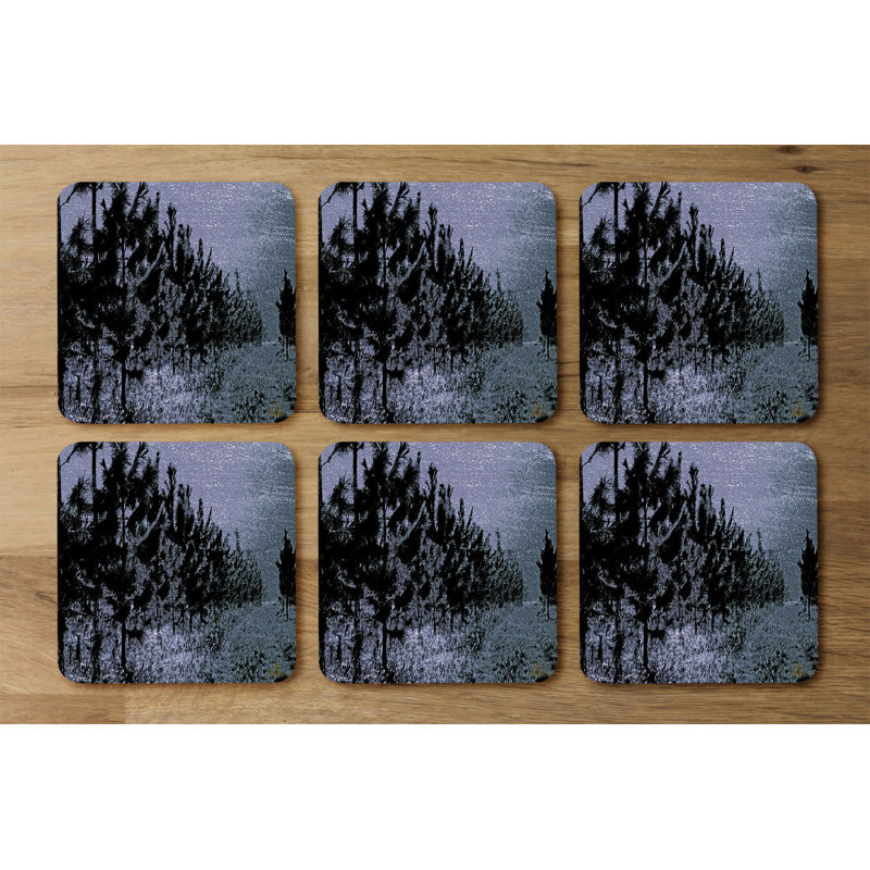 Square 6 Piece Coaster Set