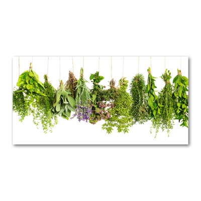 Herbs On A String - Wrapped Canvas Print