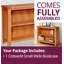 Abbey 80 cm H x 100 cm W Solid Wood Standard Bookcase