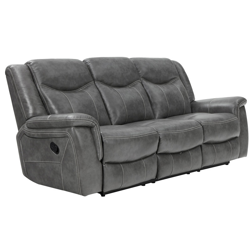 Masley Grey 3-Piece Reclining Living Room Set