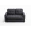 3 Fold Convertible Futon Couch Sleeper Sofa, Space-Saving Loveseat With Pull-Out Bed, Dark Grey & Light Grey & Beige, Velvet Linen Fabric