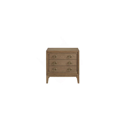 Table de chevet 3 tiroirs avec finition USB au lait