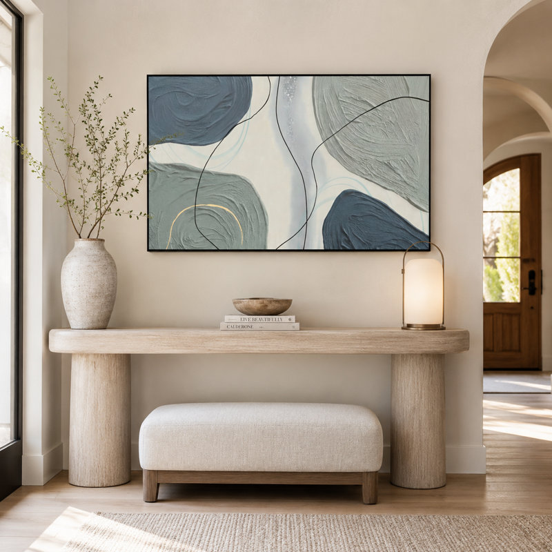 Art moderne sur toile encadrée en aluminium