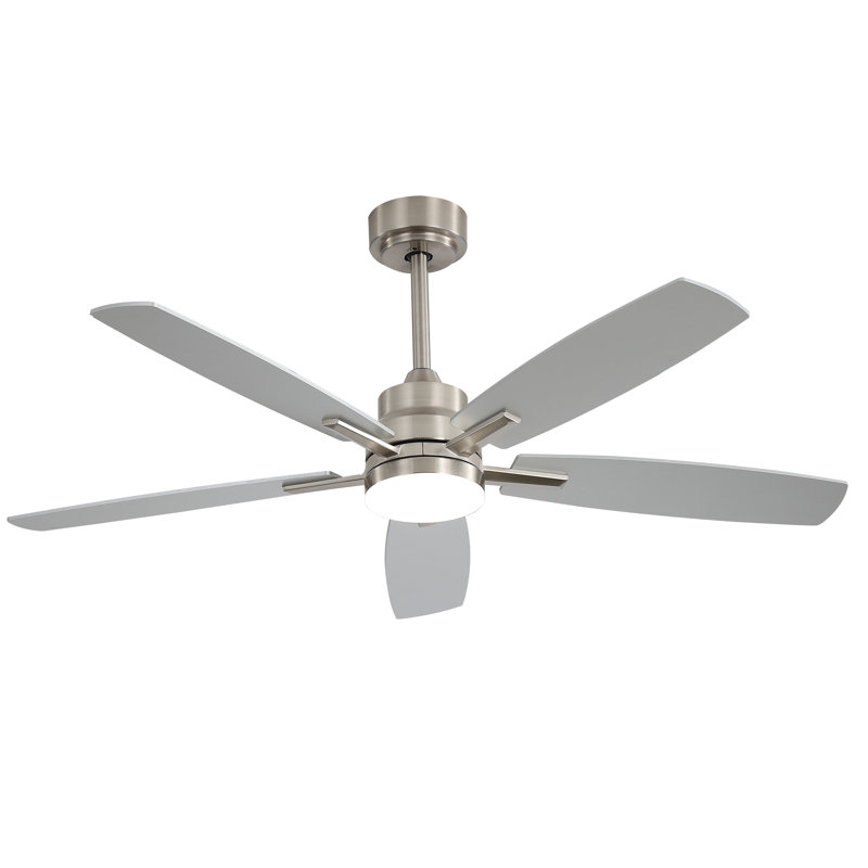  Ventilateurs de plafond avec lumières et télécommande 52 "Ventilateur de plafond encastré avec ventilateur de plafond à DEL réversible silencieux Nc