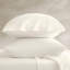 Ensemble de draps en satin de coton 4 pièces pour grand lit ivoire-118323201-118323203
