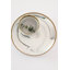 "The Luxury Collection" Assiette en marbre avec bordure dorée - petite - 8 po