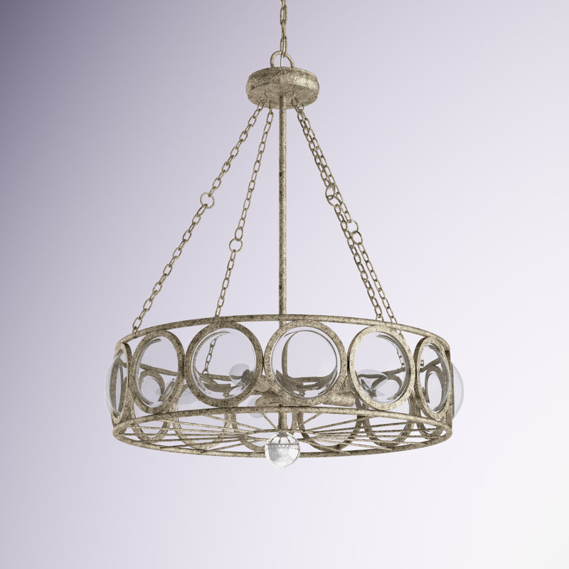Lustre tambour 5 lumières à DEL Aaron