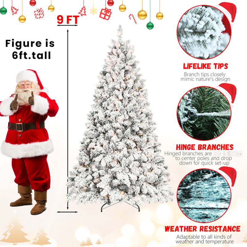 Arbre de Noël 7,5 pi Snowy