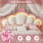 Bed Frame With Led Lights, Girls Full Bed With Princess Crown, Led Velvet Upholstered Platform Bed Frame With Adjustable Headboard, No Box Spring Needed-1395625741