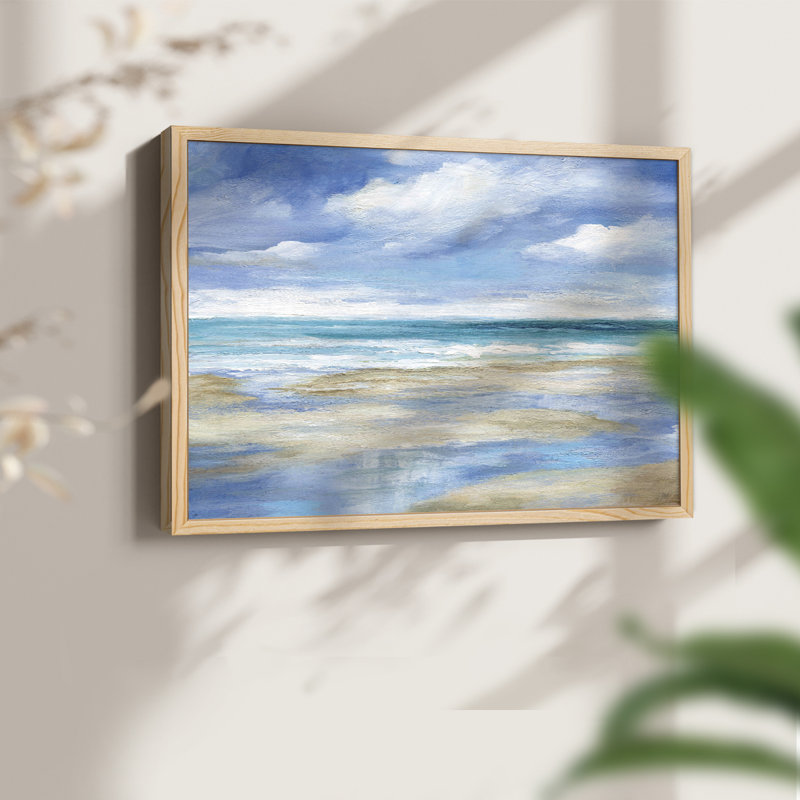 Washy Coast I -Framed Print - Restickable, Naturel, H 16 po x l 20 po
