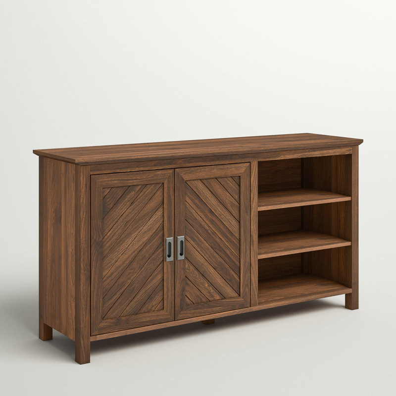 Anabeth 58" Wide 2-Door Sideboard, Dark Walnut