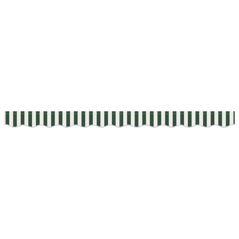 Breakwater Bay 20cm D Retractable Patio Awning, Green/White Striped, 230 cm W x 20 cm D