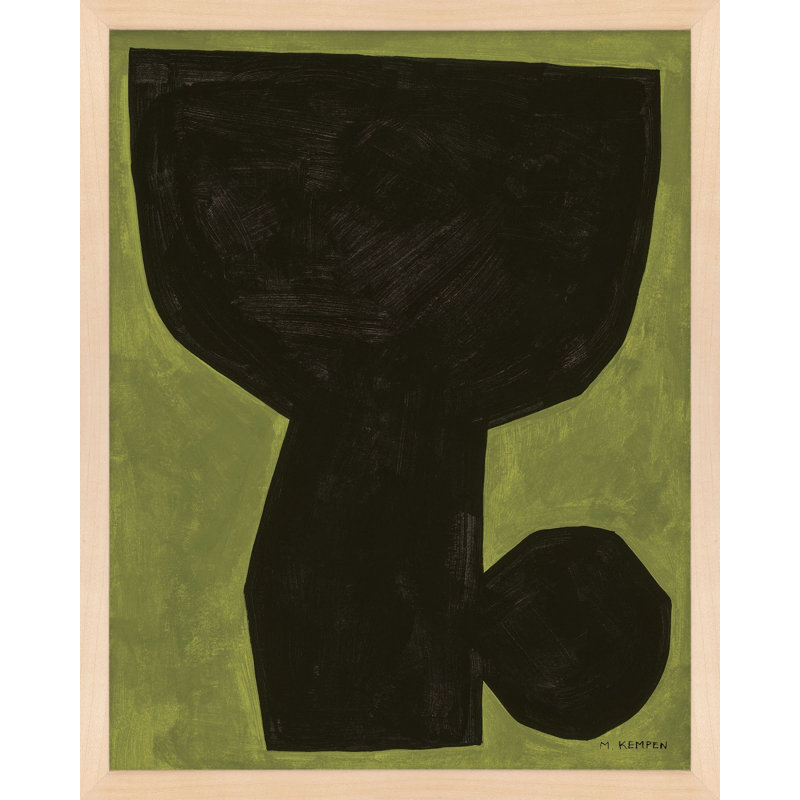 Module On Green 1 by Michael Kempen, Yellow, 50" H x 40" W x 1.25" D