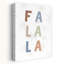 Fa La La Christmas Modern Playful Abstract Landscape Nature Wall Art Print by Mathieu - Wrapped Canvas Print-1080499231
