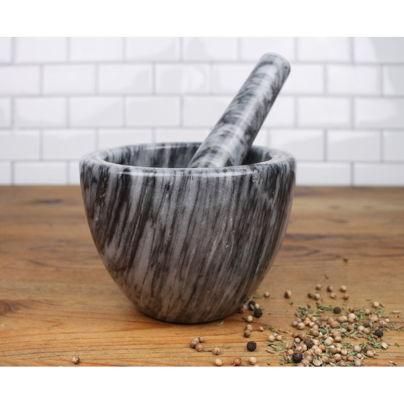 Marble Mortar And Pestle Set