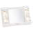 Lighted Tabletop Magnified Makeup Mirror, Plug In