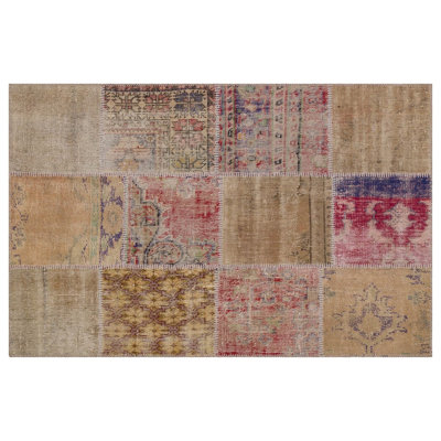 Modern Kabishayan Handmade Brown Beige Area Rug