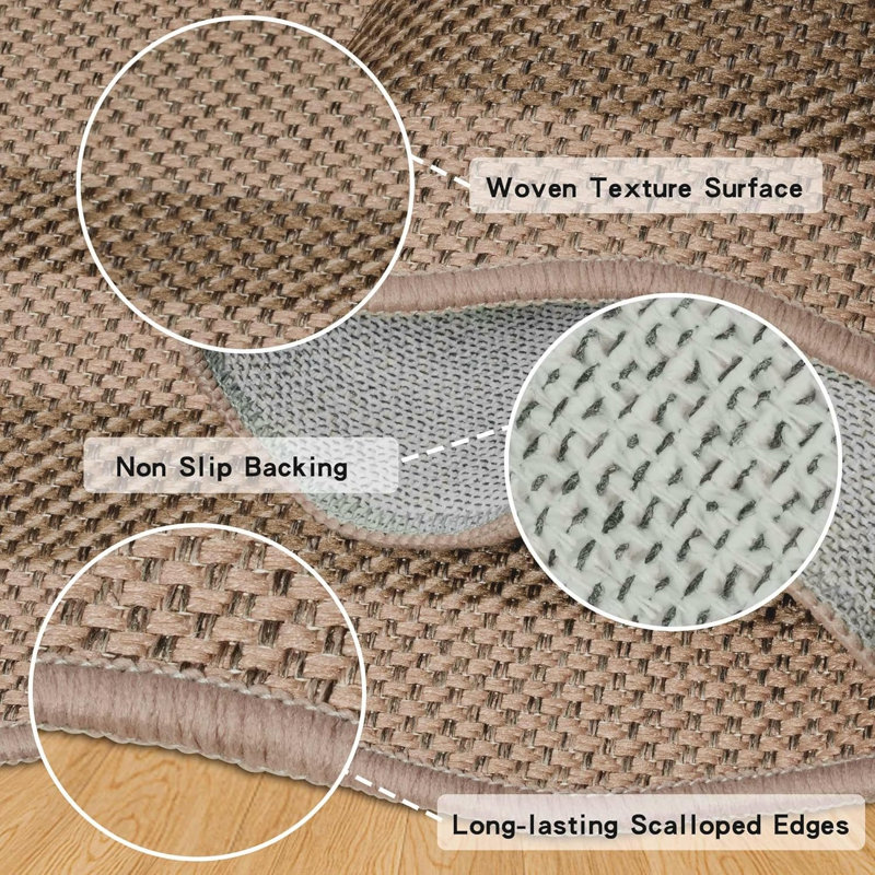 Hallway Runner Rug 2x10 Washable Kitchen Rugs Entryway Rug Runner Jute Floor Mat Non Slip Carpet for Bedroom Laundry Room