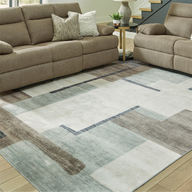 Grand tapis lavable Larkport, Rectangle 5 pi x 7 pi