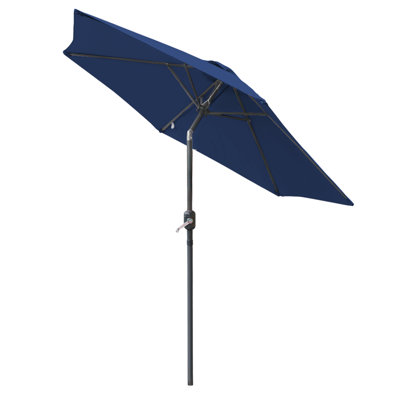 Martigues 2.5m Traditional Parasol Blue