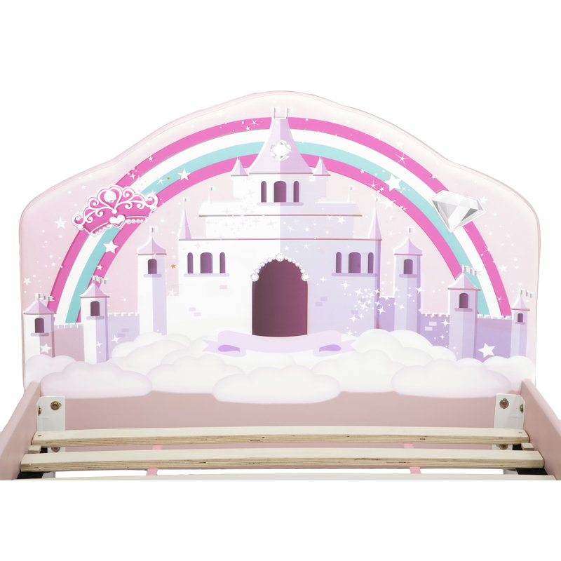 Delta Children Princess Upholstered Twin Bed