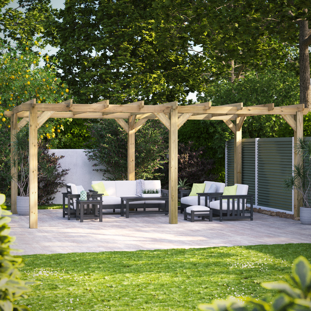 Powersheds 20 x 12ft Timber Pressure Treated Pergola