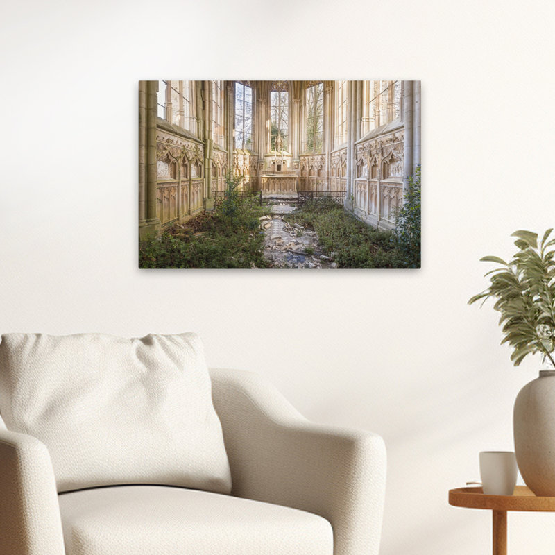 Ancienne chapelle, paysage, photographie, art numérique, art naturel, art contemporain, H 24 po x l 16 po