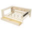 Lit plateforme en bois avec tablettes de rangement-1698130748