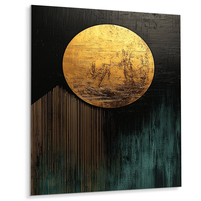 Formes essentielles de décor géométrique IV - impressions modernes sur métal, H 20 po x l 12 po