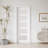 Frosted Glass 5-Lite Sliding Pocket Door White Standard Door with Hardware Kit Set-105752342-114466781