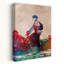 «Vibrant Mountain Biker», art mural cheval contemporain-129476216