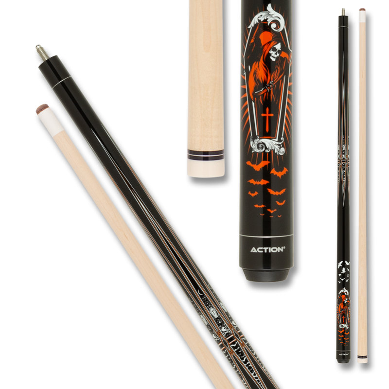 Action ACT166 Garage Pool Cue Billiard Stick Billiards Cues, 20oz