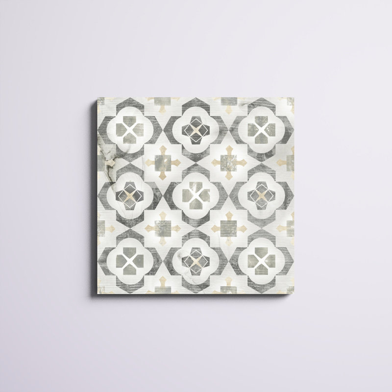«Marble Tile Design I», impression sur toile, H 30 po x l 30 po