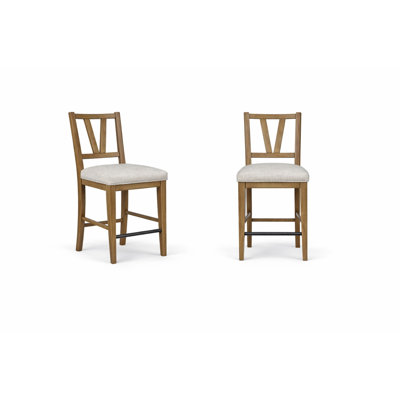 Deemston Counter Height Slat Back Chair - Cashew