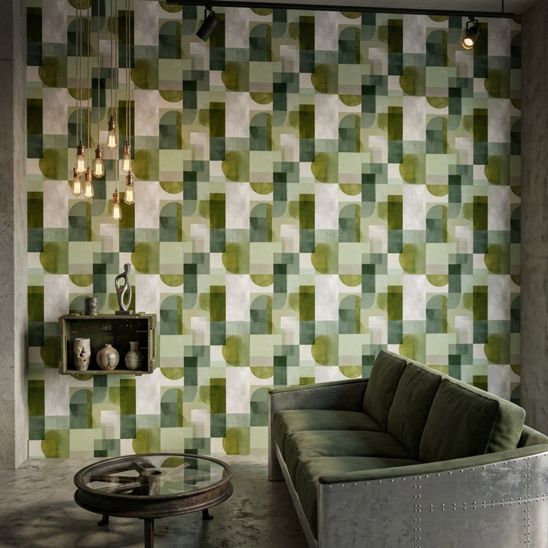 Décoration murale amovible Mid-Century, Peel and Stick
