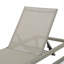 Ensemble de 2 chaises longues d'extérieur avec structure réglable en aluminium et siège en filet PVC-coated polyester gris-2139494884