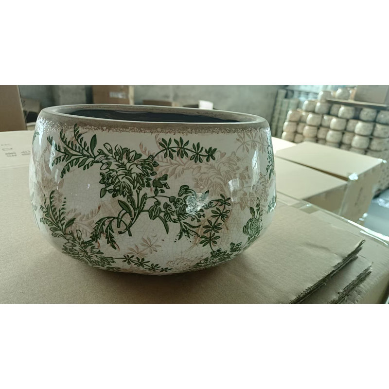 Ceramic Flower Pot with Saucer
