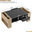 Table basse noire avec 2 tiroirs et compartiments latéraux pour l'organisation, 41,3 x 23,6 pi-265353279-265353278