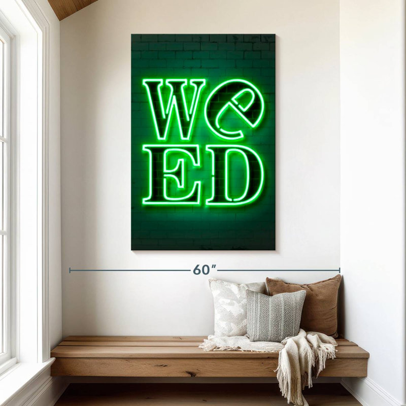 Weed, 48" H x 32" W