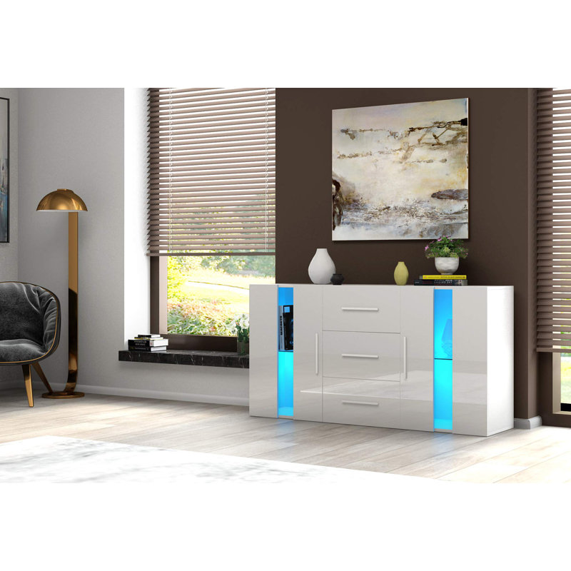 Bolyea 135cm Sideboard, White