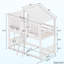 Lit superposé simple en bois massif Frytown-278300394
