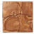 Teak Root Square Stool - Small-1694607396