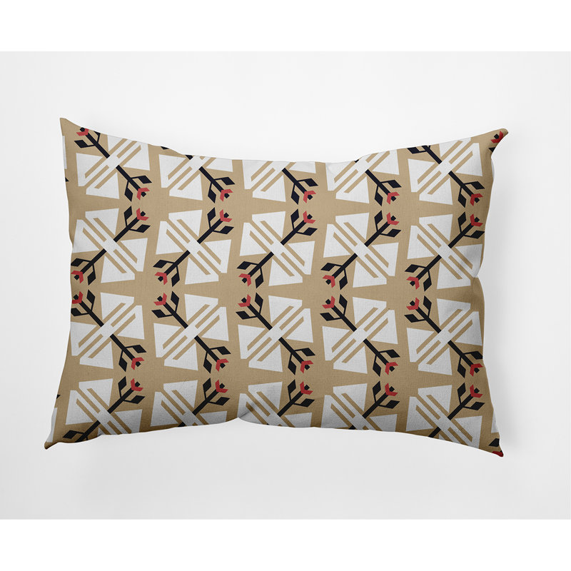 Housse et insert de coussin d'extérieur Jodhpur Ditsy, Taupe / beige