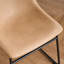 Chaises de salle à manger en cuir Anke, brun clair Anke-94808730
