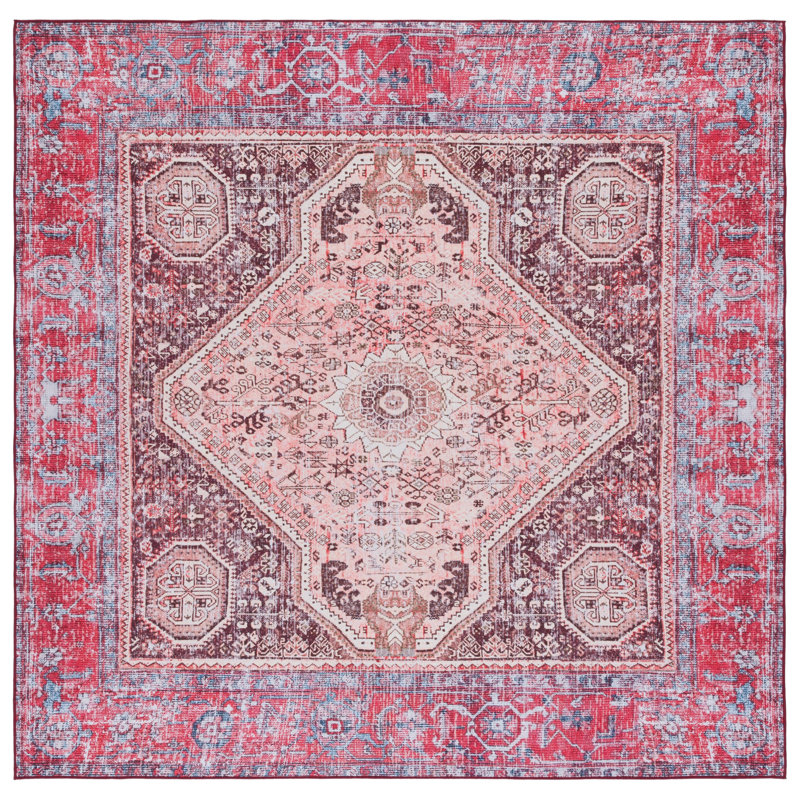 Tucson Performance Machine Washable Oriental Rug, Square 6'
