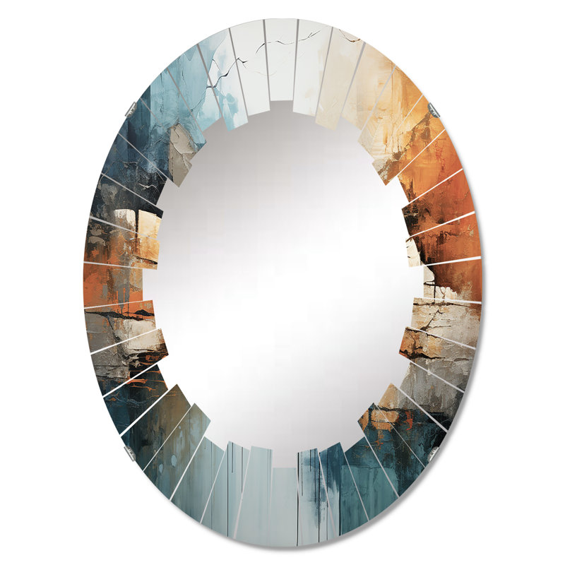 Donanen - Miroir mural moderne ovale, 30 po x 20 po